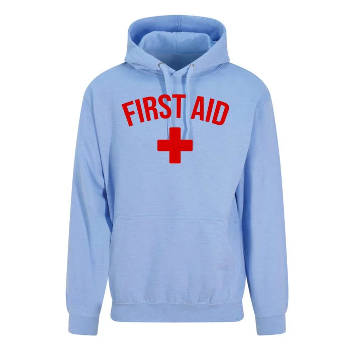 First Aid Cross Cool Medic Emergency Staff Uniform Gift Unisex Surf Hoodie