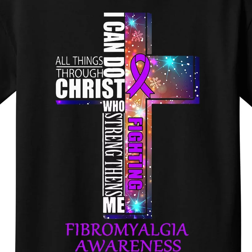 Fibromyalgia Awareness Christmas Gift Kids T-Shirt