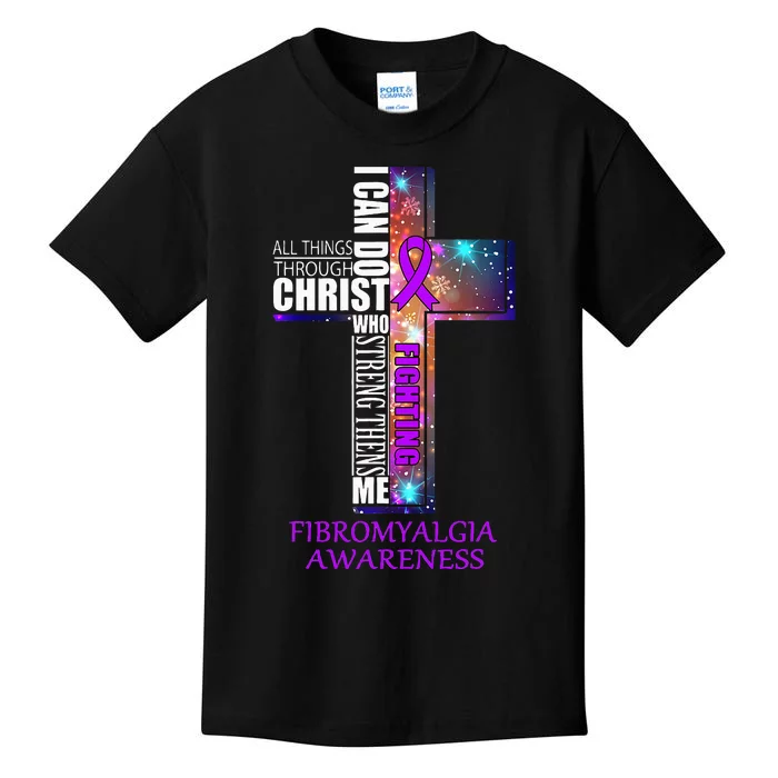 Fibromyalgia Awareness Christmas Gift Kids T-Shirt