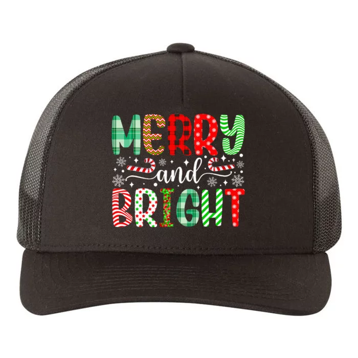 Festive and Cheerful Christmas Decorations Yupoong Adult 5-Panel Trucker Hat