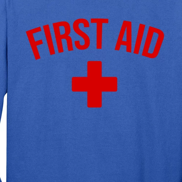 First Aid Cross Cool Medic Emergency Staff Uniform Gift Long Sleeve Shirt