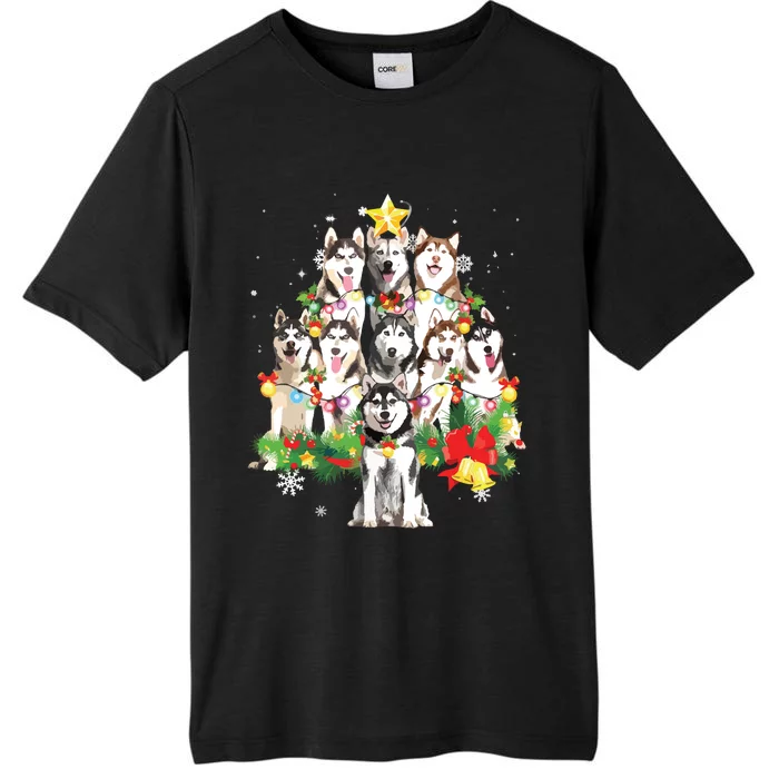 Funny Australian Cattle Dog Dog Christmas Tree ChromaSoft Performance T-Shirt