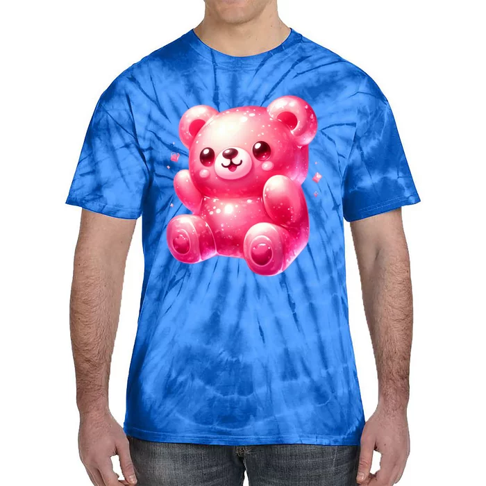 Funny Animals Coloured Gummi Bears Gift Tie-Dye T-Shirt