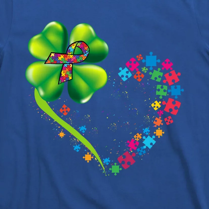 Funny Autism Clover Autism Mom St Patrick's Day Meaningful Gift T-Shirt