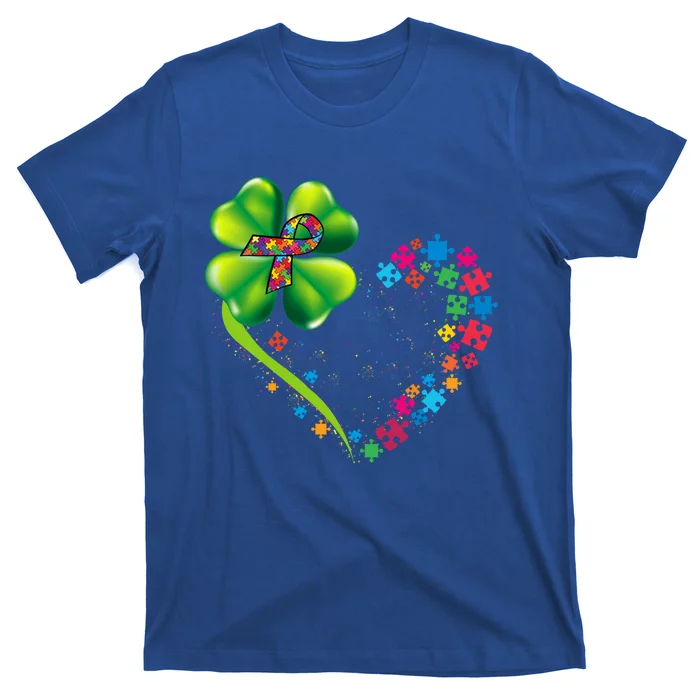 Funny Autism Clover Autism Mom St Patrick's Day Meaningful Gift T-Shirt