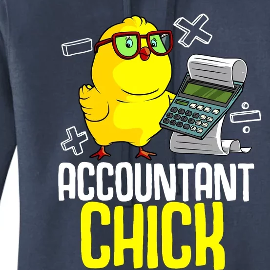 Funny Accountant Chick Gift For Cpa Bookkeeper Auditor Wo Women's Pullover Hoodie