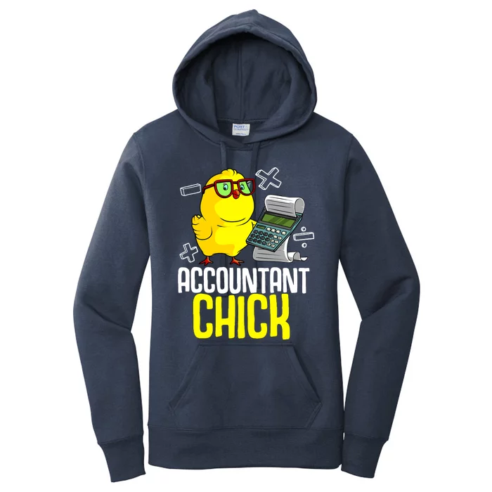 Funny Accountant Chick Gift For Cpa Bookkeeper Auditor Wo Women's Pullover Hoodie