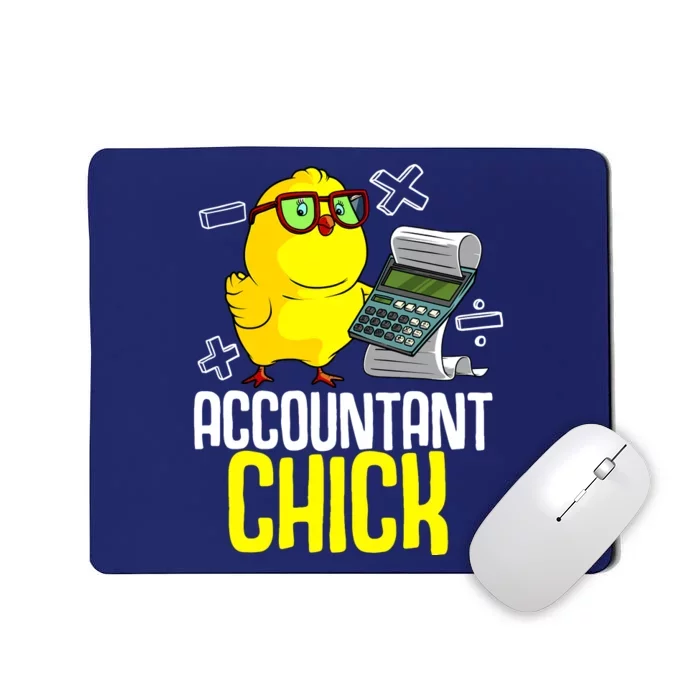 Funny Accountant Chick Gift For Cpa Bookkeeper Auditor Wo Mousepad