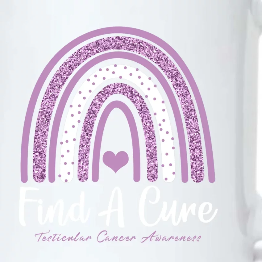 Find A Cure Testicular Cancer Awareness Day Rainbow Warrior Meaningful Gift Black Color Changing Mug