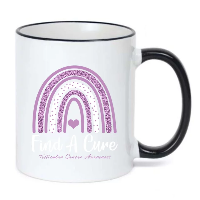 Find A Cure Testicular Cancer Awareness Day Rainbow Warrior Meaningful Gift Black Color Changing Mug