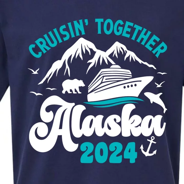 Funny Alaskan Cruise 2024 Gift Sueded Cloud Jersey T-Shirt