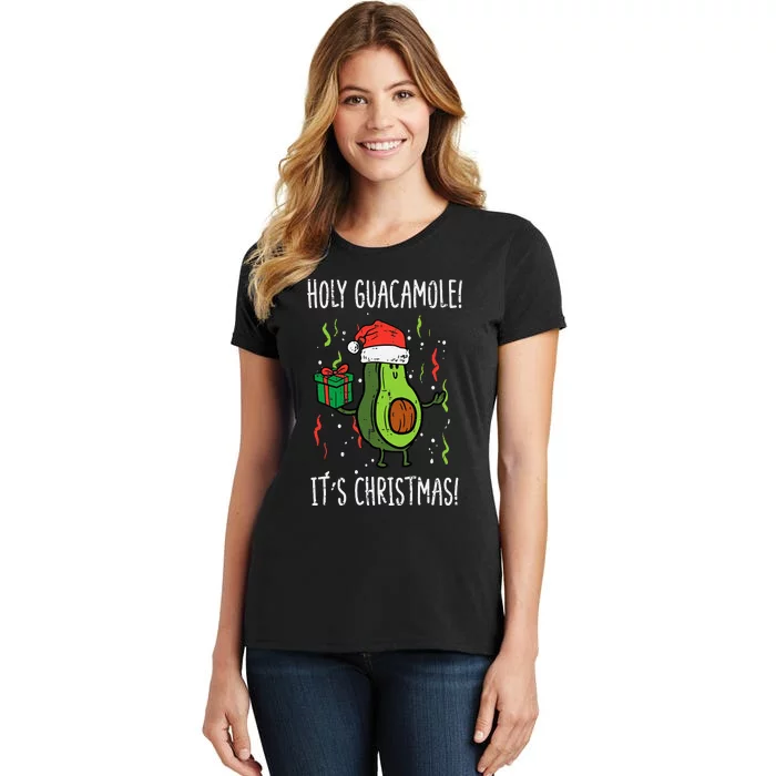 Festive Avocado Christmas Celebration Women's T-Shirt