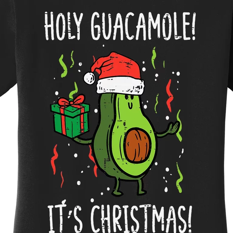 Festive Avocado Christmas Celebration Women's T-Shirt