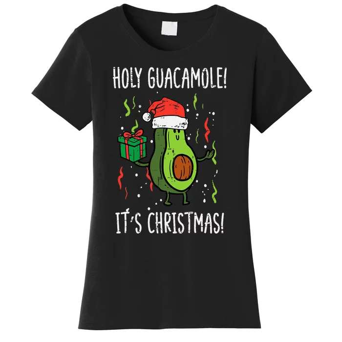 Festive Avocado Christmas Celebration Women's T-Shirt