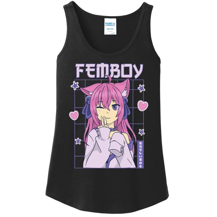 Femboy Anime Cute Little Femboy Ladies Essential Tank