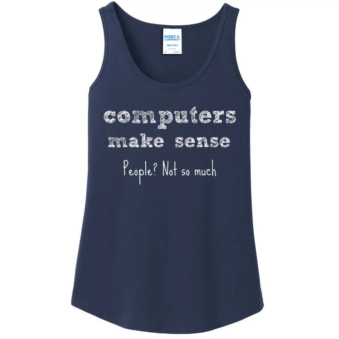 Funny Autism Computers Ladies Essential Tank