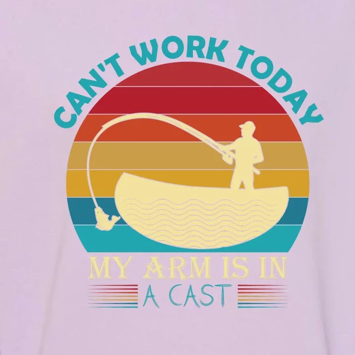 Fishing Arm Cast Pun Garment-Dyed Sweatshirt