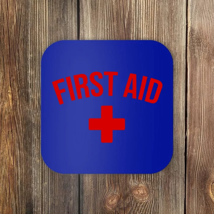 First Aid Cross Cool Medic Emergency Staff Uniform Cute Gift Coaster