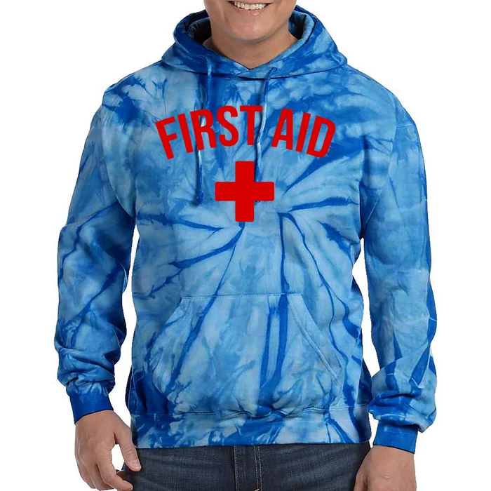 First Aid Cross Cool Medic Emergency Staff Uniform Cute Gift Tie Dye Hoodie