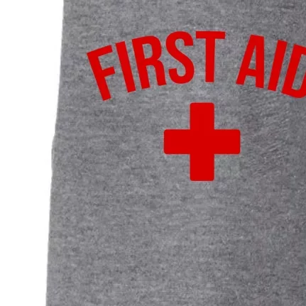 First Aid Cross Cool Medic Emergency Staff Uniform Cute Gift Doggie 3-End Fleece Hoodie