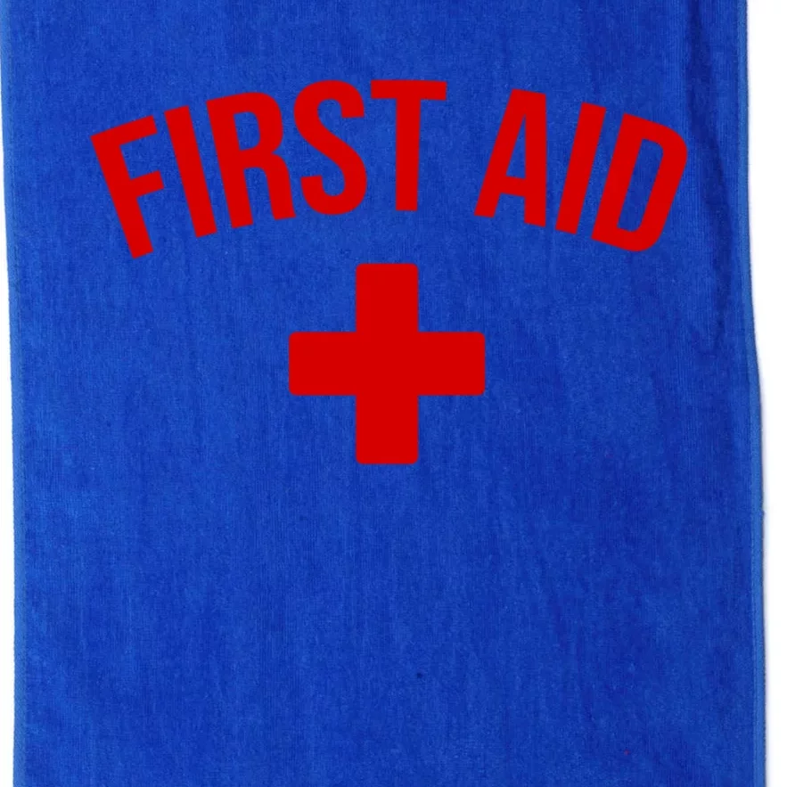 First Aid Cross Cool Medic Emergency Staff Uniform Cute Gift Platinum Collection Golf Towel