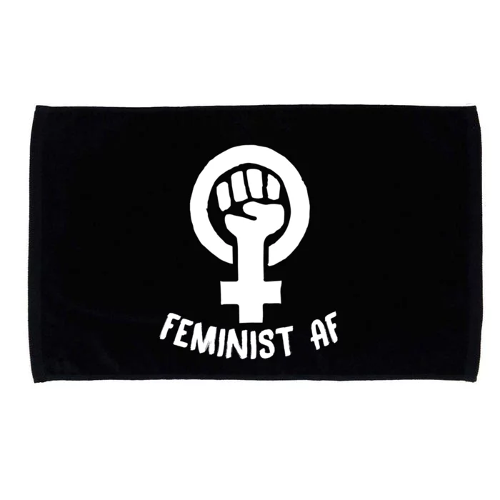 Feminist Af Cute Funny Radical Trendy Pro Feminism Art Funny Gift Microfiber Hand Towel