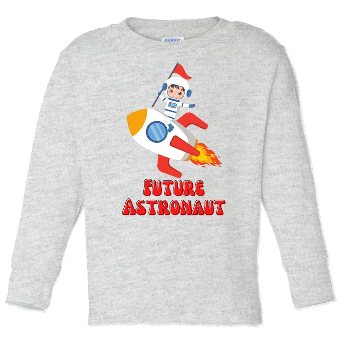 Future Astronaut Cartoon Toddler Long Sleeve Shirt