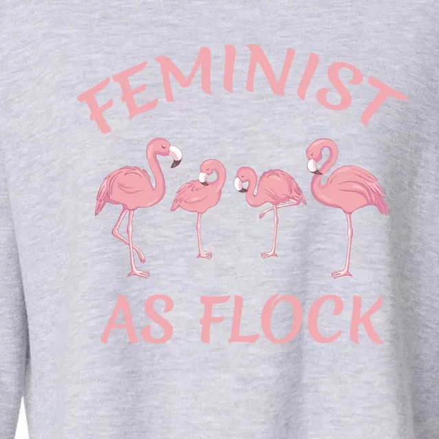 Feminist Af Cute Funny Empowert Gift Cropped Pullover Crew