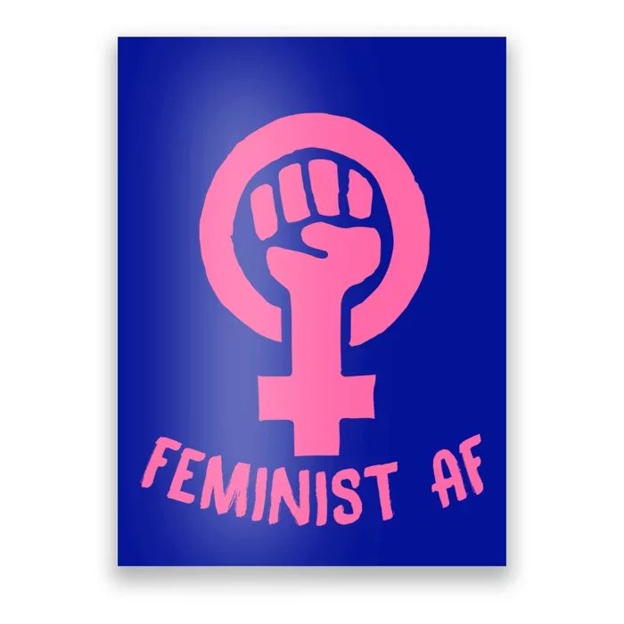 Feminist Af Cute Protest Fist Pro Intersectional Feminism Gift Poster