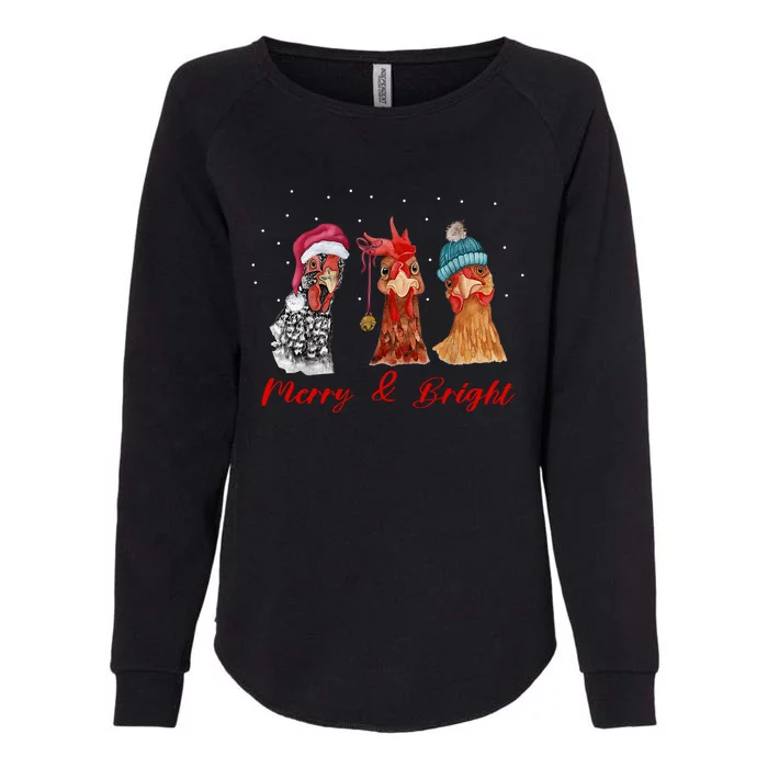 Farm Animal Chicken Gift For Christmas Womens California Wash Sweatshirt