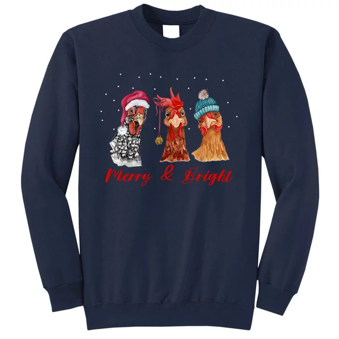 Farm Animal Chicken Gift For Christmas Tall Sweatshirt