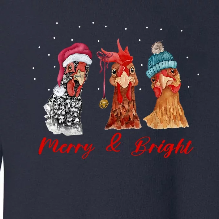 Farm Animal Chicken Gift For Christmas Toddler Sweatshirt