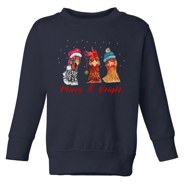 Farm Animal Chicken Gift For Christmas Toddler Sweatshirt