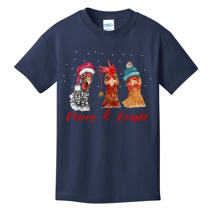 Farm Animal Chicken Gift For Christmas Kids T-Shirt