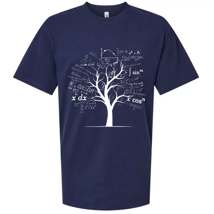 Funny AP Calculus Algebra Tree Math Teacher Nerd Geek Gifts Sueded Cloud Jersey T-Shirt