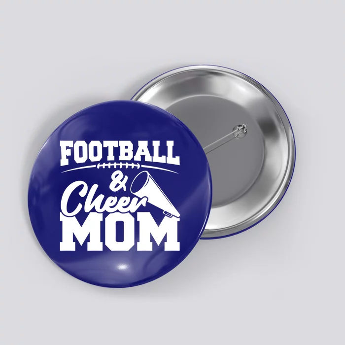 Football And Cheer Mom Great Gift High School Sports Great Gift Cheerleading Gif Button