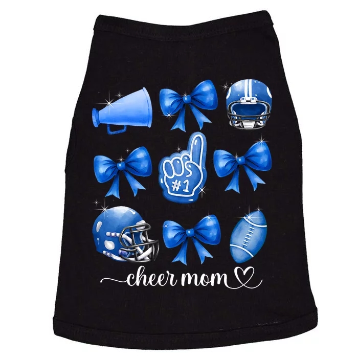 Football And Cheer Mom Football Coquette Bow Game Day Women Doggie Tank