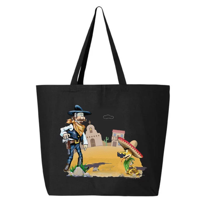 Fun American Cow In A Snakebite Showdown 25L Jumbo Tote