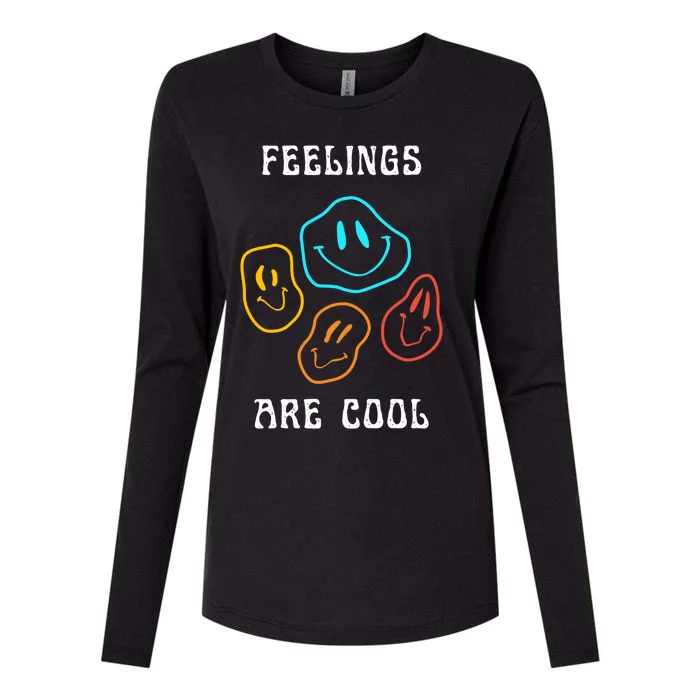 Feelings Are Cool Tal Health Cute Therapist Therapy Gift Womens Cotton Relaxed Long Sleeve T-Shirt