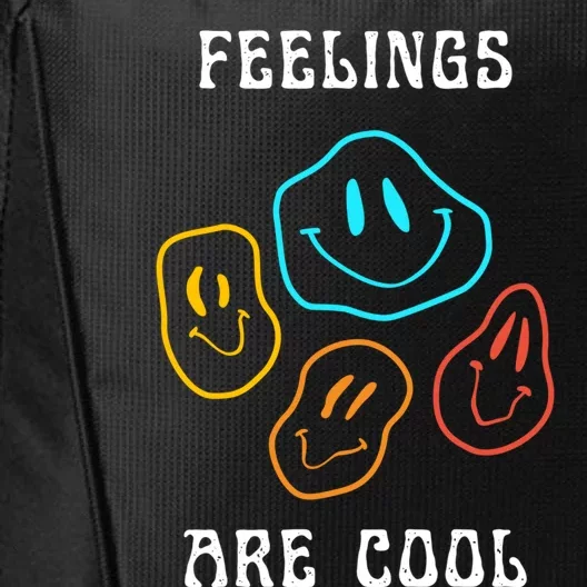 Feelings Are Cool Tal Health Cute Therapist Therapy Gift City Backpack