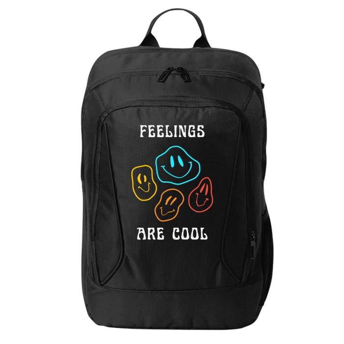 Feelings Are Cool Tal Health Cute Therapist Therapy Gift City Backpack