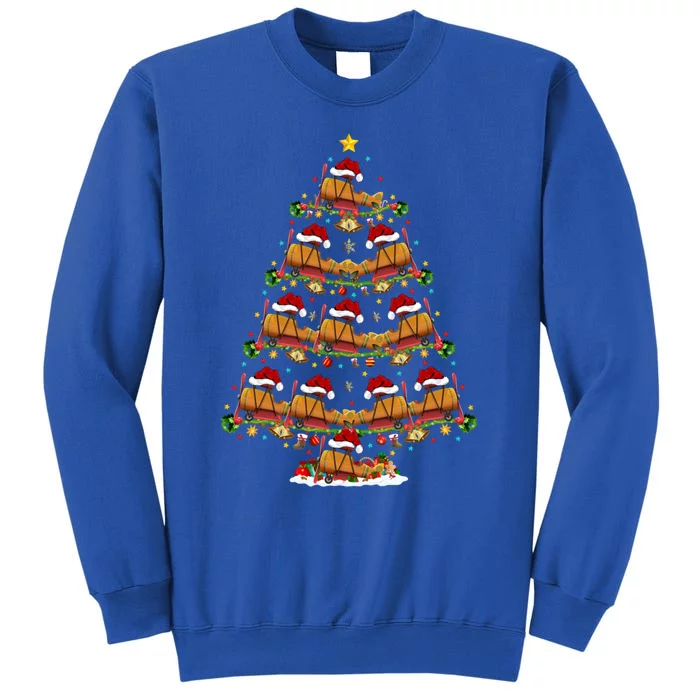 Funny Airplane Christmas Tree Lights Santa Airplane Xmas Gift Sweatshirt