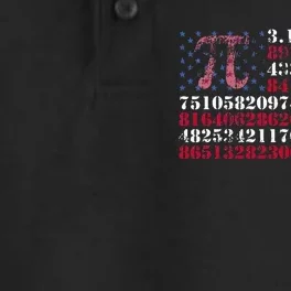 Funny and cool school teacher American flag Pi day Dry Zone Grid Performance Polo