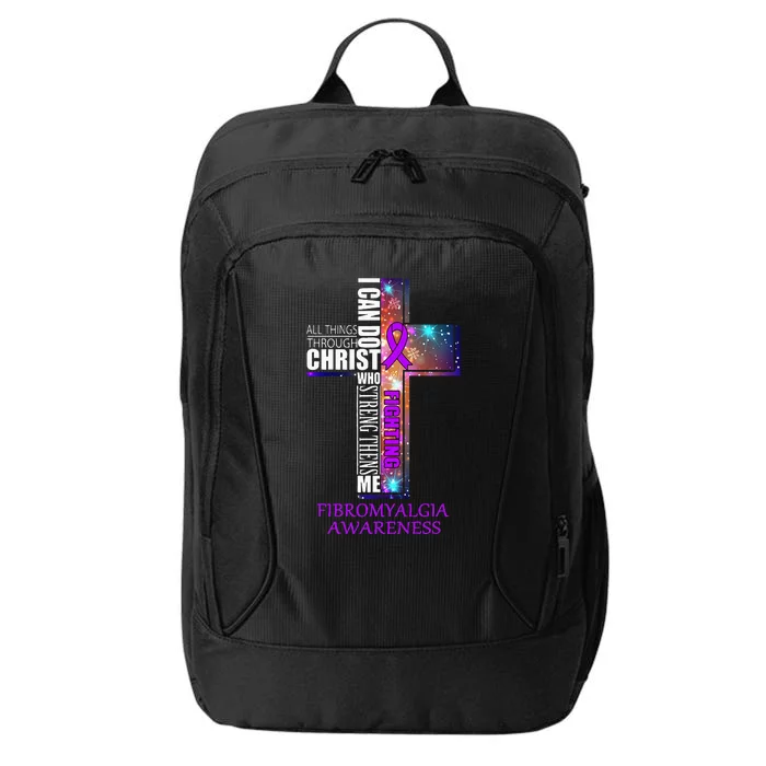 Fibromyalgia Awareness Christmas Gift City Backpack