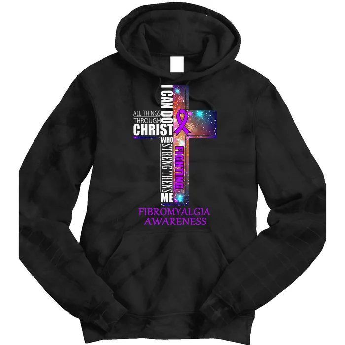 Fibromyalgia Awareness Christmas Gift Tie Dye Hoodie