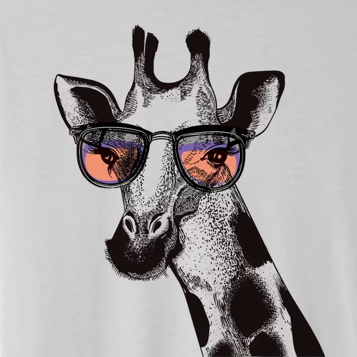 Fun And Cool Hipster Giraffe Animal LoverS Giraffe ChromaSoft Performance T-Shirt