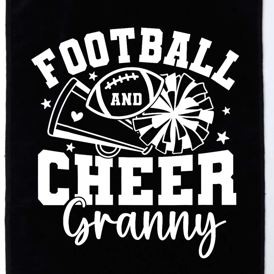 Football And Cheer Granny Football Mom Cheer Grandma Women Platinum Collection Golf Towel