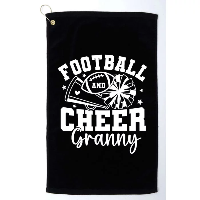 Football And Cheer Granny Football Mom Cheer Grandma Women Platinum Collection Golf Towel