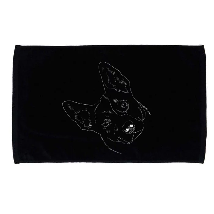 Funny Australian Cattle Dog Microfiber Hand Towel