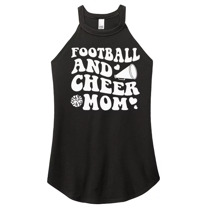 Football And Cheer Mom Cheerleading Mom Mother's Day Women’s Perfect Tri Rocker Tank